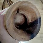 Cuia Bago De Touro Em Madeira De Imbuia Lisa Envernizada Cuia