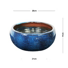 Cuia Cerâmica Adenium Azul 11x25cm Bella Art