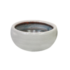 Cuia Cerâmica Adenium Branco 11x25cm Bella Art