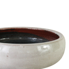 Cuia Cerâmica Adenium Branco 8x23cm Bella Art