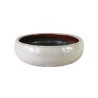 Cuia Cerâmica Adenium Branco 8x23cm Bella Art