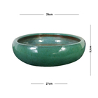 Cuia Cerâmica Adenium Verde 8,5x29cm Bella Art