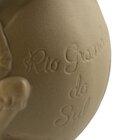 Cuia De Cerâmica  Rio Grande Do Sul Alto Relevo Ocre Ceraflam