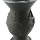 Cuia De Cerâmica Santa Catarina Grafite Alto Relevo 350ml Cer