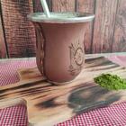 Cuia De Chimarrão Artesanal Cuia De Porongo Natural Revestida