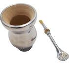 Cuia E Bomba Metal Chimarrão Mate Terere Mini Para Criança