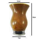 Cuia Para Chimarrão Porongo Com Base Em Metal Ditreviso Marrom