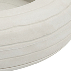 Cuia Plástico Relevo 10x23cm Branco Vasart