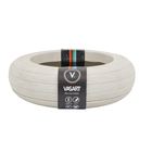 Cuia Plástico Relevo 10x23cm Branco Vasart