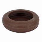 Cuia Plástico Relevo 10x23cm Marrom Vasart