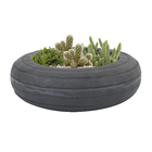 Cuia Plástico Relevo 10x23cm Preto Vasart