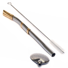 Cuia Tradicional Gaúcha Porongo Bocal De Aço Inox Folheira Fl