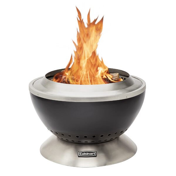 Cuisinart Fire Pit Cleanburn 24" Aço Inox Portátil Com Bandej