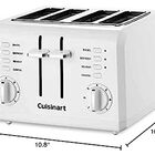 Cuisinart Torradeira Compacta 4 Fatias Com Controles Ajustáve