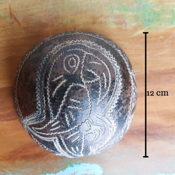 Cuíte/cuia Decorada G Etnia Tikuna - Amazônia - Mod 4