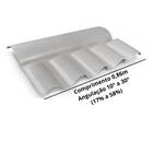 Cumeeira Articulada PVC Colonial 88cm Lux Telhas Cinza