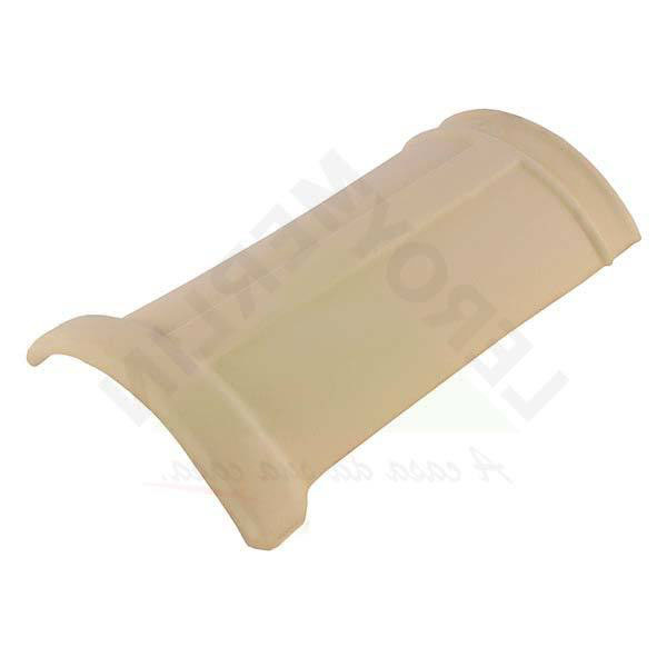 Cumeeira Cerâmica 40,5x25cm Mediterrânea Marfim Maristela