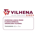 Cumeeira Cermica Esmaltada 17x425cm 11mm Branca Vilhena Grs