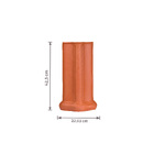 Cumeeira de Cermica Colonial Cobertura 2203x425cm Vermelha Cermica Brasileira