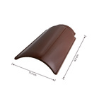 Cumeeira de Cermica Esmaltada 175x42cm Marrom Temax