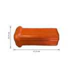 Cumeeira de Cermica Resinada Ondulada 225x412cm Terracota Cermica ArtPlan