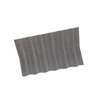 Cumeeira de Plástico Onda Baixa 0.90x0.50cm 5mm Platinada Ecotex