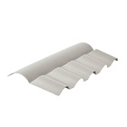 Cumeeira de PVC Articulada Inferior 15x90cm Cinza Precon