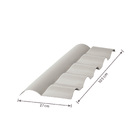 Cumeeira de PVC Articulada Inferior 15x90cm Cinza Precon