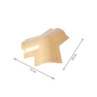 Cumeeira de PVC Colonial Triangular 15x25cm Marfim Afort