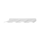 Cumeeira de PVC Plana 27x27x1,6cm 1,6mm Branca Afort