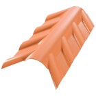 Cumeeira de PVC Plana 27x27x1,6cm 1,6mm Terracota Afort