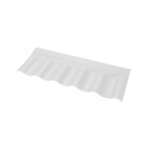 Cumeeira de PVC Plana 35x27x1,6cm 1,6mm Branca Afort