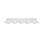 Cumeeira de PVC Plana 35x27x1,6cm 1,6mm Branca Afort