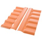 Cumeeira de PVC Plana 35x35x1,6cm 1,6mm Terracota Afort