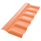 Cumeeira de PVC Plana 35x35x1,6cm 1,6mm Terracota Afort