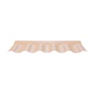 Cumeeira de PVC Plana e Colonial 35x35x1,6cm 1,6mm Marfim Afort