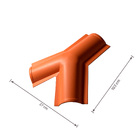 Cumeeira de PVC Triangular Plan 15x25cm Terracota Precon