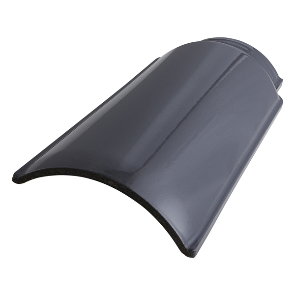 Cumeeira Esmaltada 42x17,5cm Grafite Temax