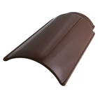 Cumeeira Esmaltada 42x17,5cm Marrom Temax