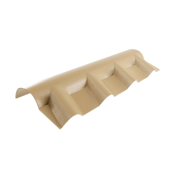 Cumeeira Espigão Articulada PVC Plan Superior 81x15cm Marfim Precon