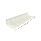 Cumeeira Fibrocimento 1,10mx6mm 30G Rufo Esquerdo TopComfort Branco Brasilit