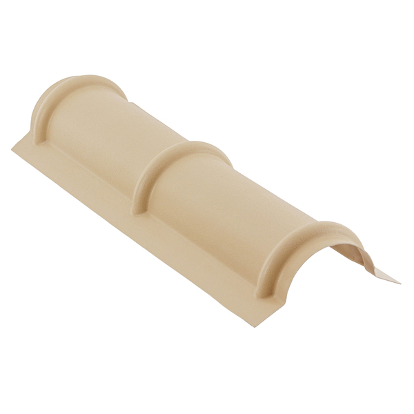 Cumeeira Lateral Lisa Colonial Marfim 86x16cm Precon