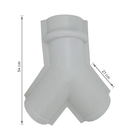 Cumeeira PVC 27x54cm Colonial Triangular Cinza Permatti