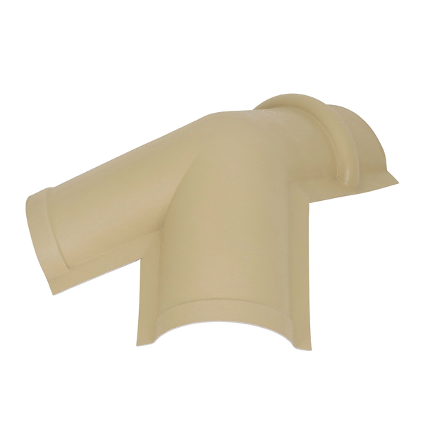 Cumeeira PVC 27x54cm Colonial Triangular Marfim Permatti