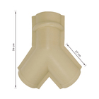 Cumeeira PVC 27x54cm Colonial Triangular Marfim Permatti