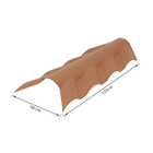 Cumeeira PVC 20cmx1,3m Colonial Lateral Articulada Cerâmica Permatti