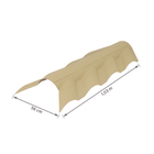 Cumeeira PVC 56cmx1,03m Colonial Lateral Articulada Marfim Permatti