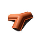 Cumeeira Triangular Plan PVC 25x15cm Cerâmica Axton