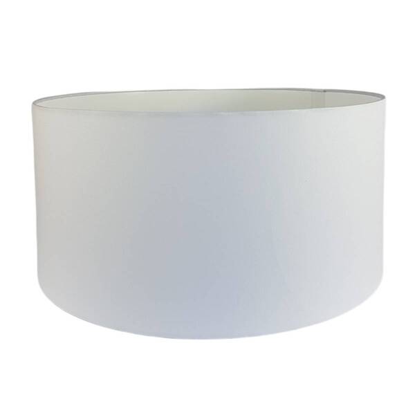 Cúpula 45x45x22 Branco Abajur Cilindrica Luminaria Tecido