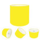 Cúpula Abajur Cilíndrica Cp-7007 Ø20x22cm Amarelo